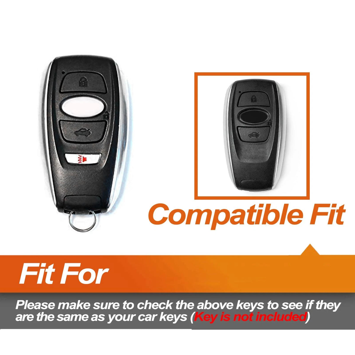 Silicone Key Fob Cover for Subaru WRX, Forester, Outback, Legacy (2015–2023)