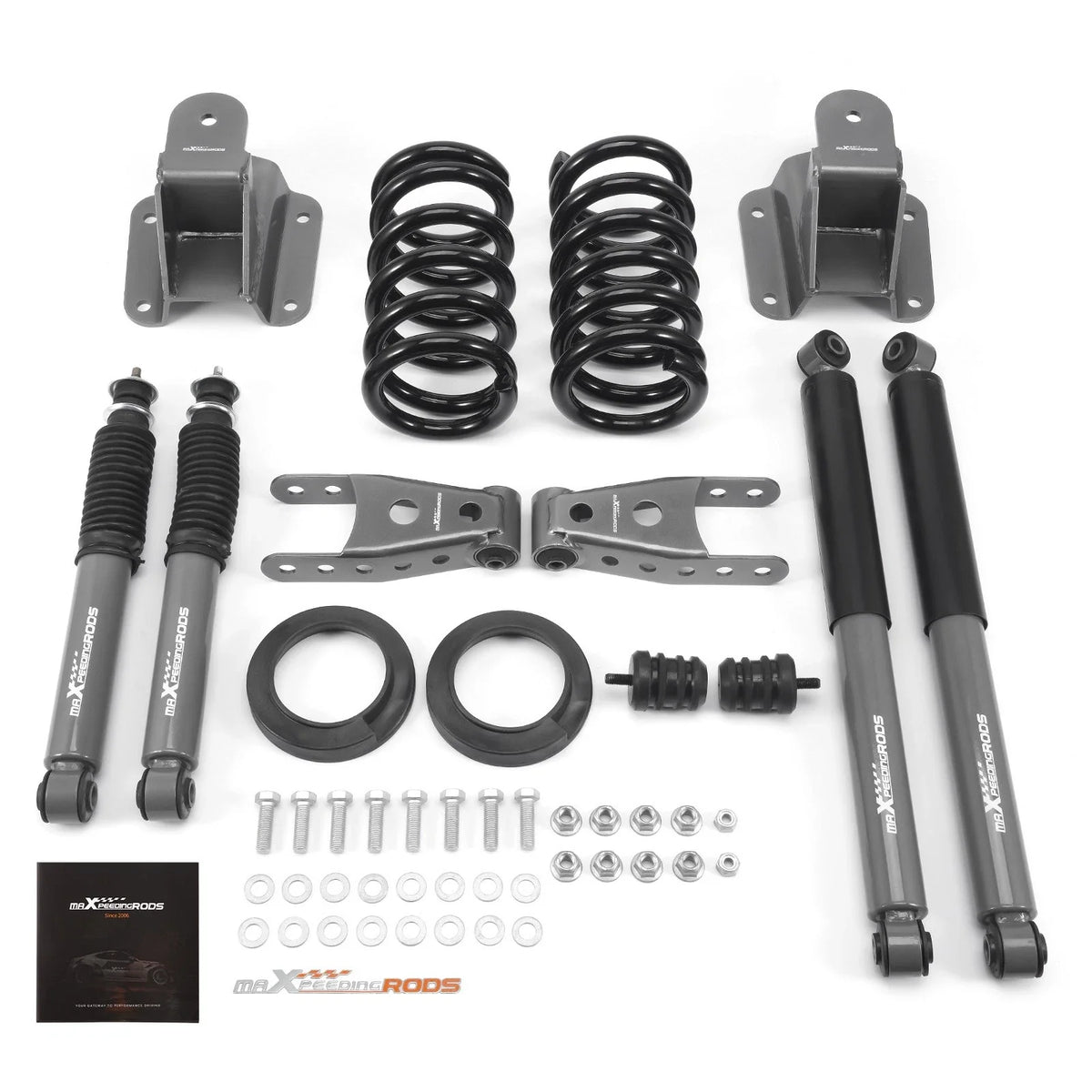 Complete Drop Height Kit for Dodge Ram 1500 2WD V8 (1994–1999) Front 2-3" Rear 4"