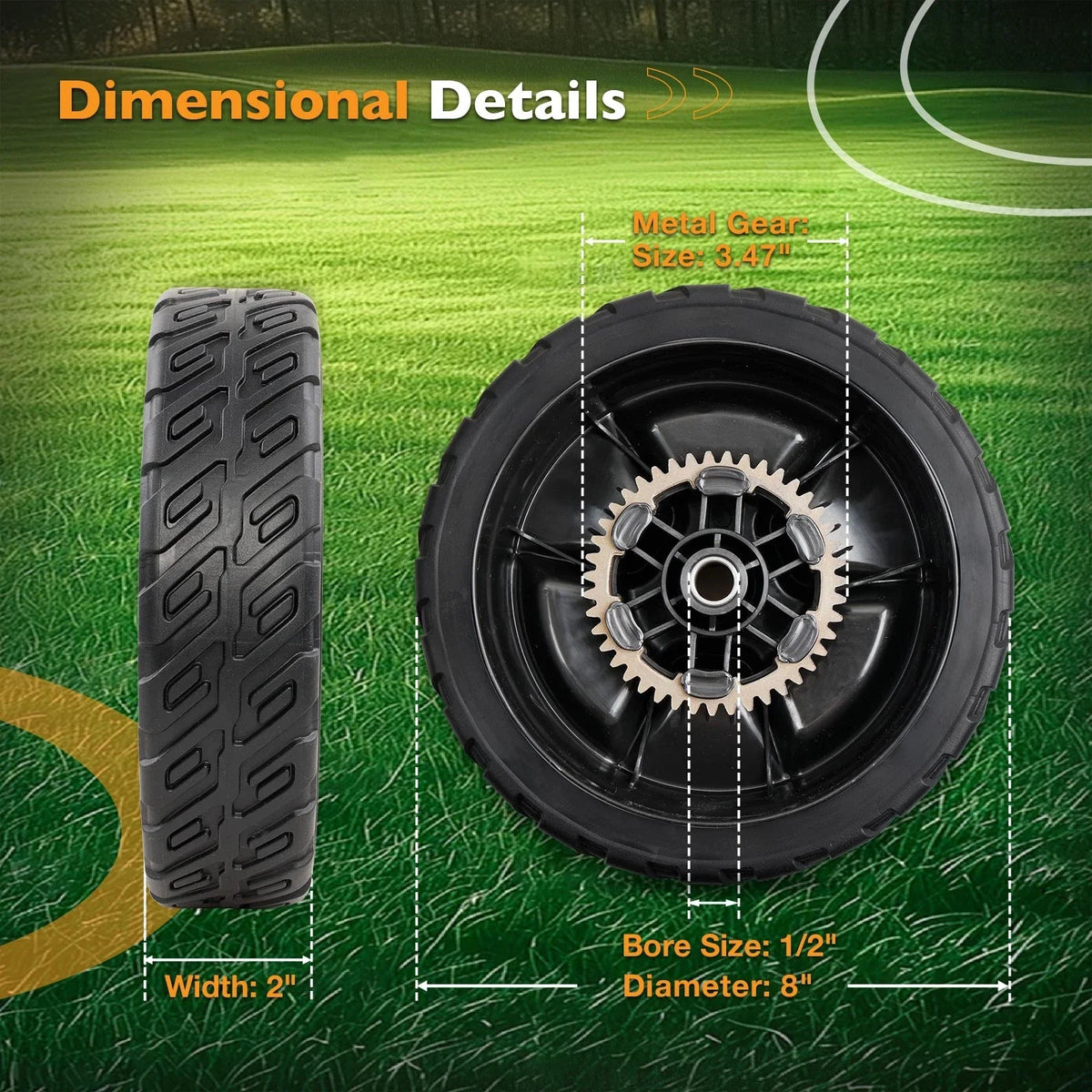 Set of 4 Front Wheels for Honda HRN216 (VKA, VKAA, VYAA) 44710-VR8-N00ZA