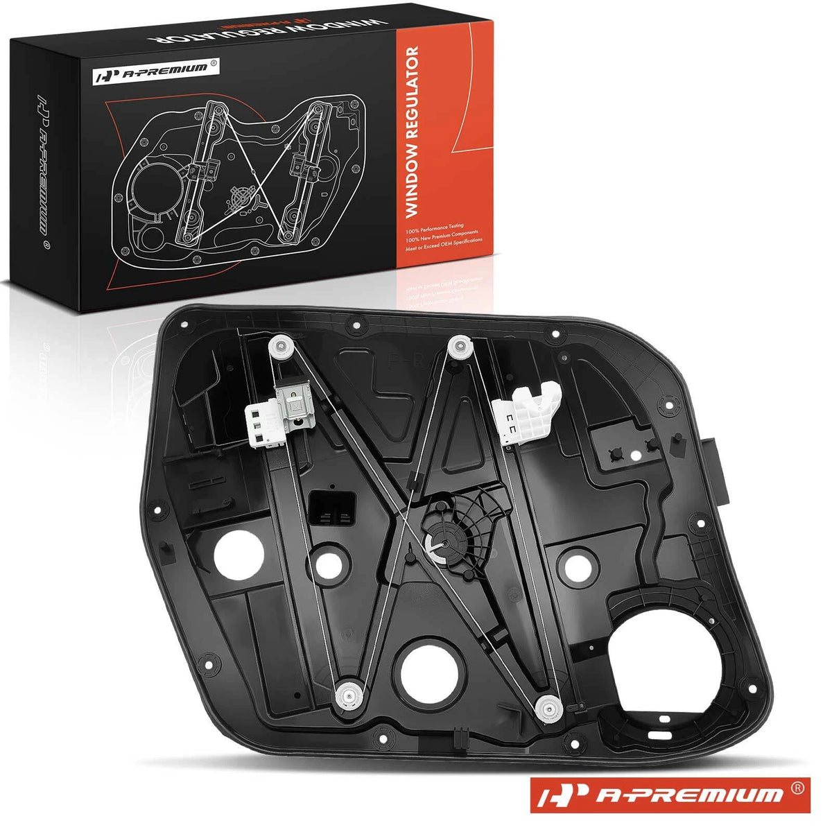 Front Passenger Side Power Window Regulator w/Panel for Kia Soul (2014–2019) 82481B2010, 752814, 752-814