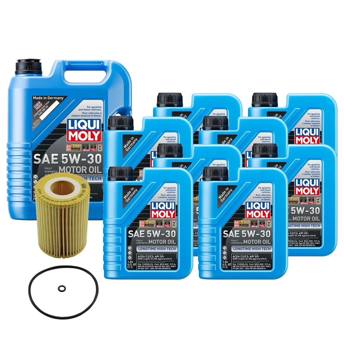 Oil Change Kit 13L Liqui Moly 5W-30 for Mercedes OM642 (2006–2016)