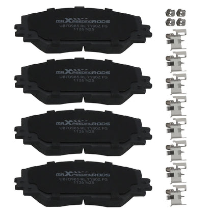 Front Ceramic Brake Pads Set for Toyota Corolla Matrix Prius V RAV4 (2006–2018)