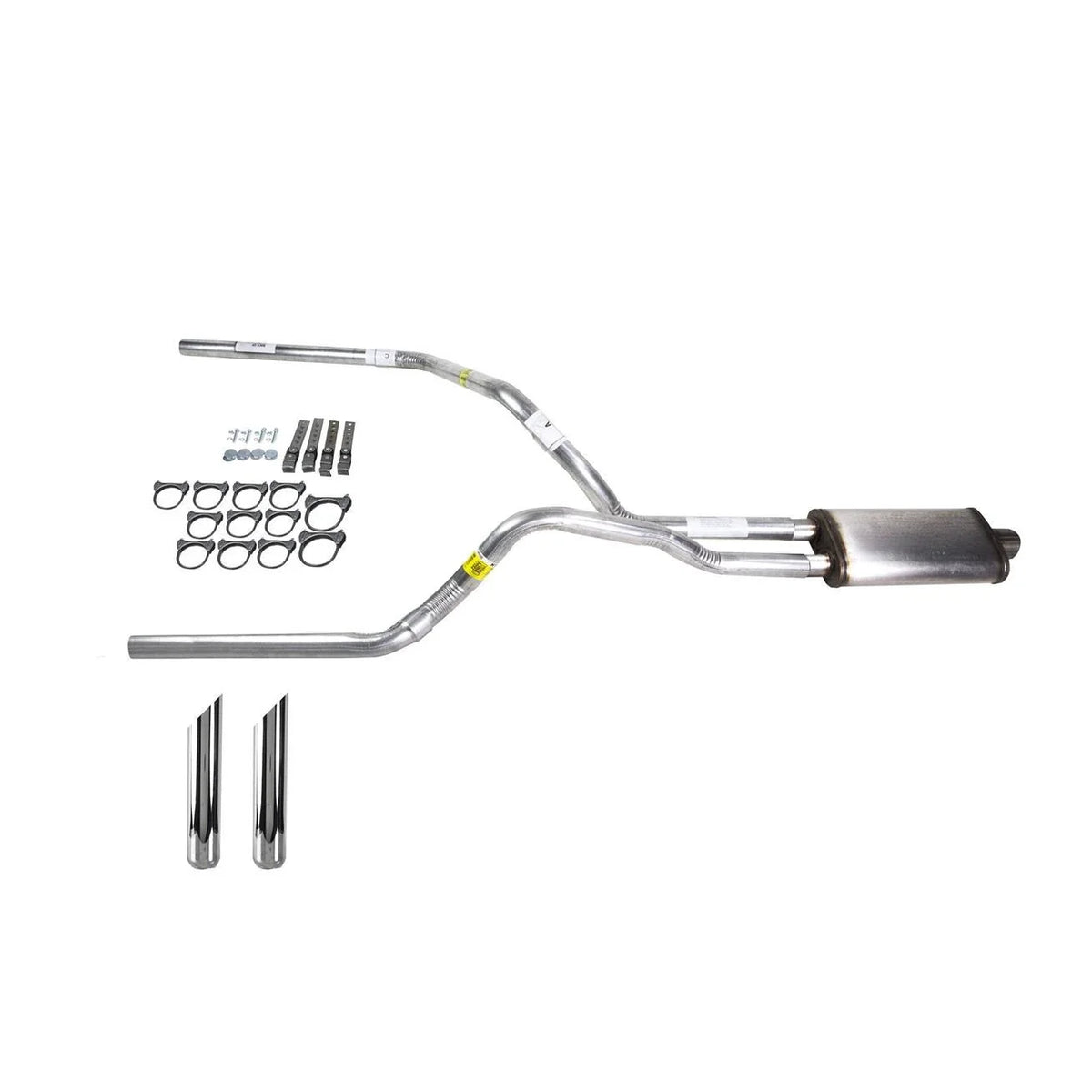 Dual Exhaust 2.5" Stainless Muffler with SW Tip for Ram (2007–2008)