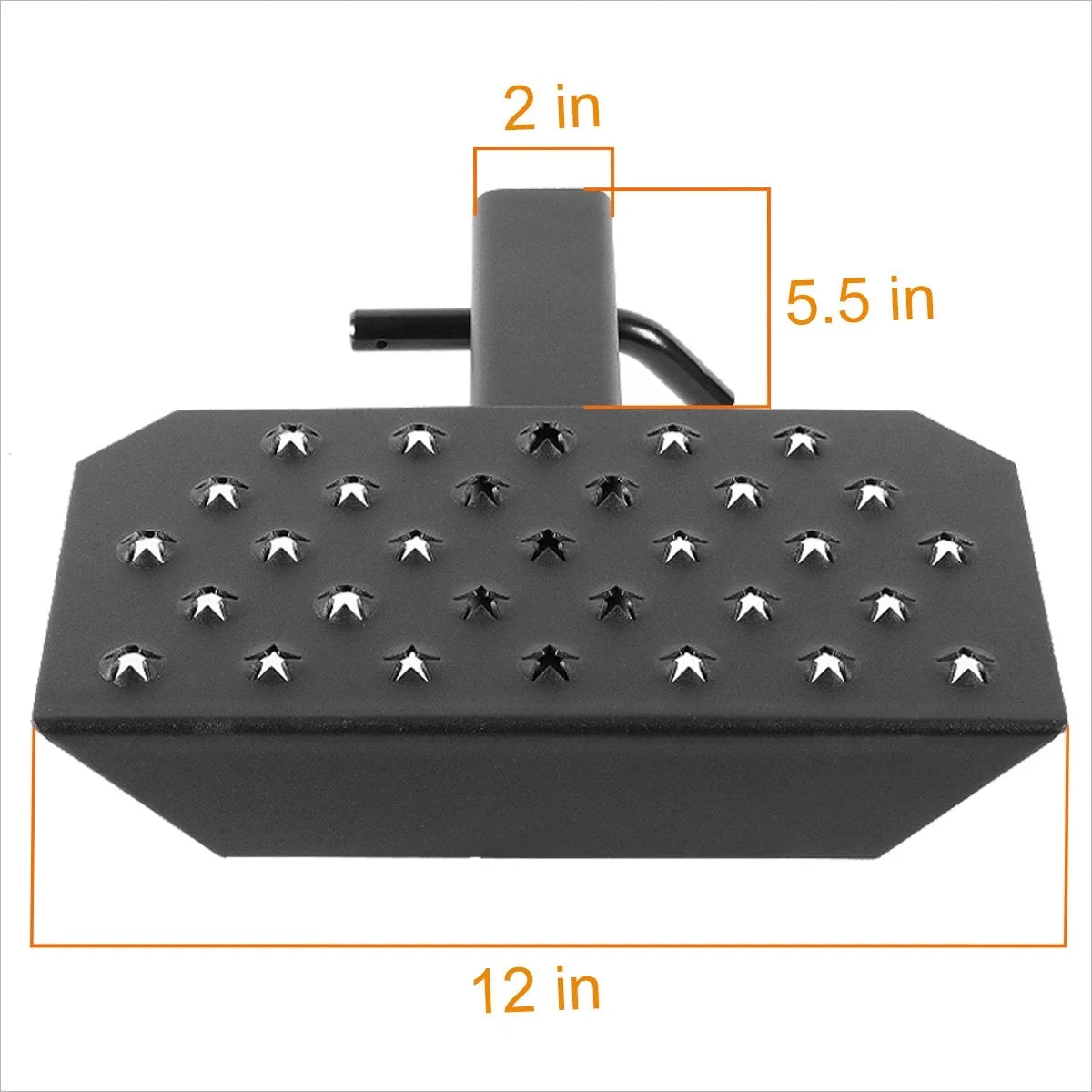 Trailer Towing Hitch Step Bar for Universal Fit (12"W x 6.5"L)