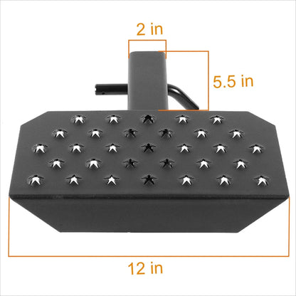 Trailer Towing Hitch Step Bar for Universal Fit (12"W x 6.5"L)