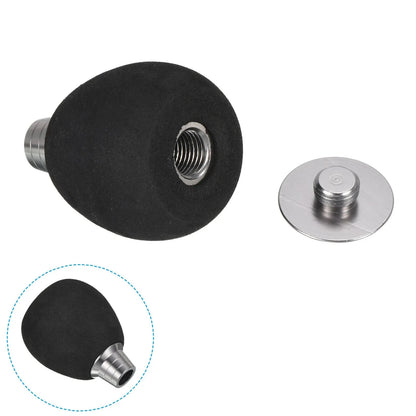 2X Silver Fishing Reel Handle Knob EVA Grip for Baitcasting