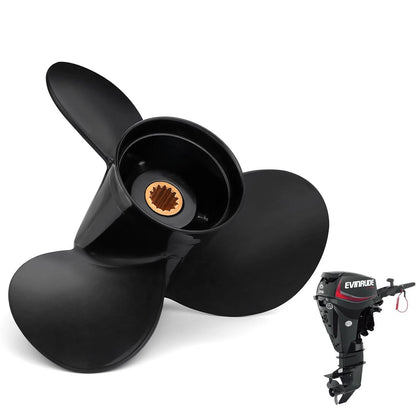 10.3 x 13 Boat Propeller for Evinrude 15-35 HP (14 Spline, 778863, RH)