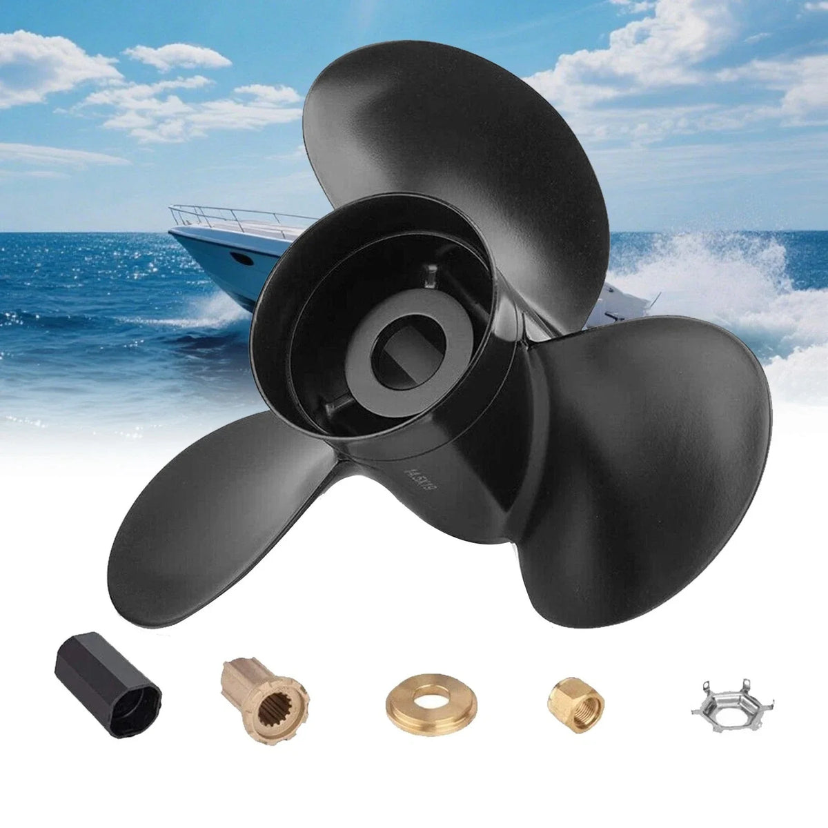 Aluminum Boat Propeller 13 x 19P for Mercury 40-140HP (48-77346A45)