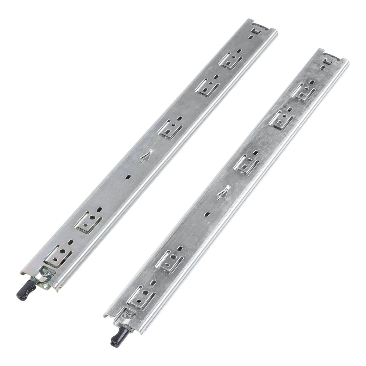 1 Pair 22 Inch Heavy Duty Locking Drawer Slides (150 Lb Capacity)