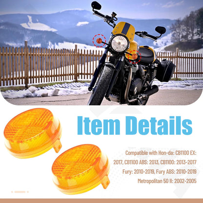 2 Pack Turn Lens for Honda Fury Sabre Shadow Valkyrie (Part# 33401-MFR-305)