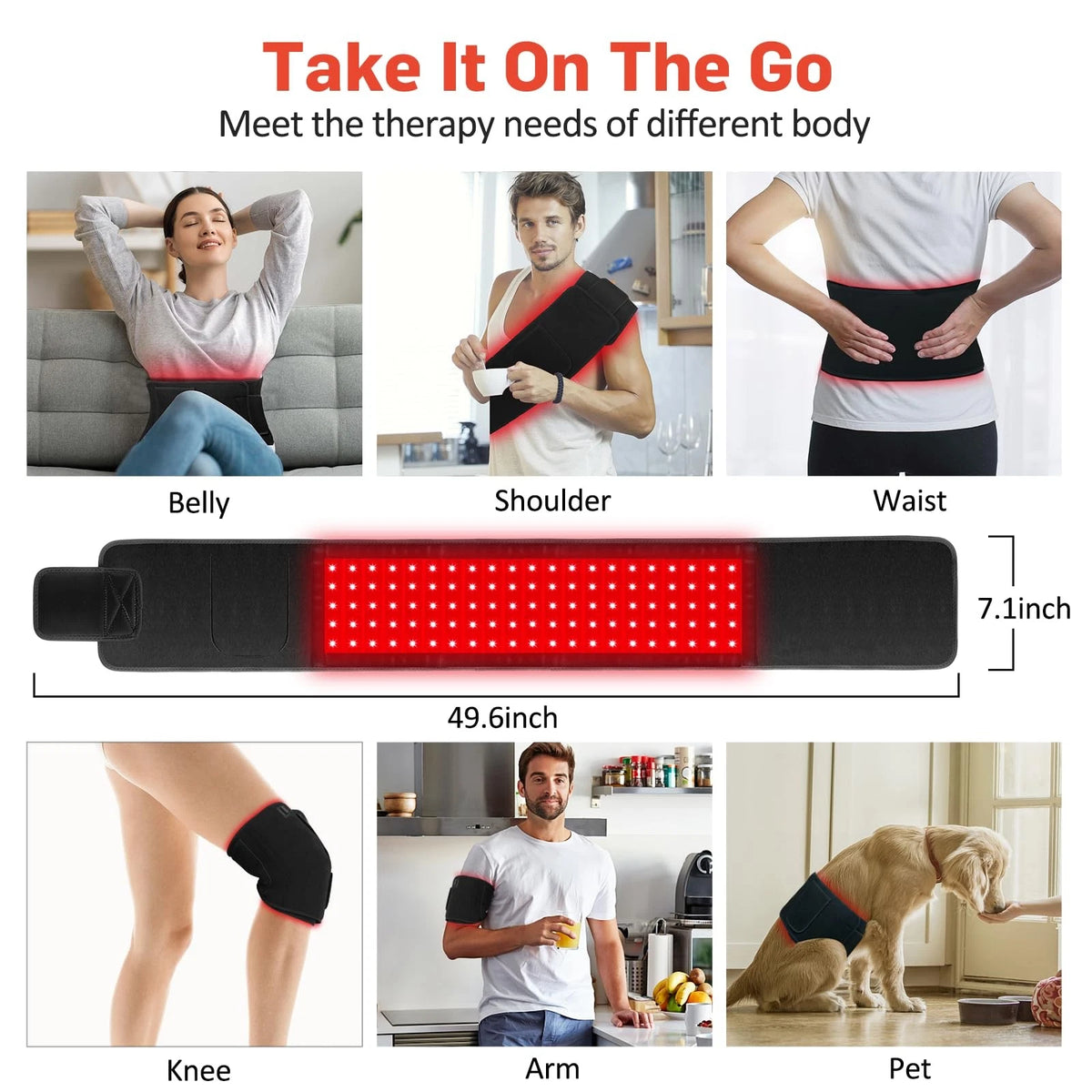 Infrared Belt XL for Body (Red Light Therapy)