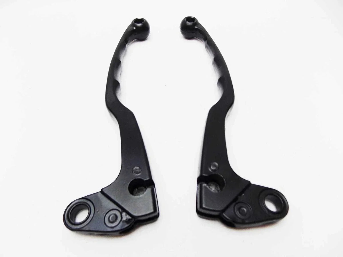 Black Forseti Front Brake & Clutch Lever Set for Yamaha DT400 (77-81)