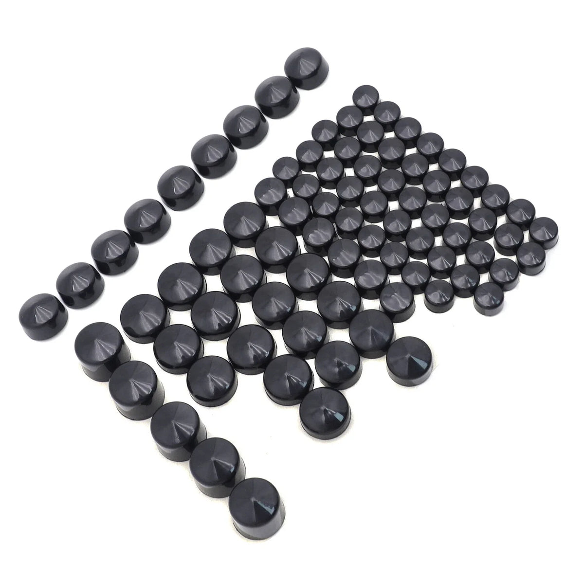 Set of 4 Black Bolt Toppers Caps for Harley Road King Twin Cam (1996–2006)