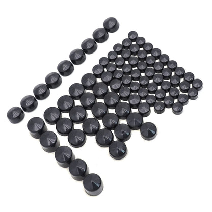 Set of 4 Black Bolt Toppers Caps for Harley Road King Twin Cam (1996–2006)