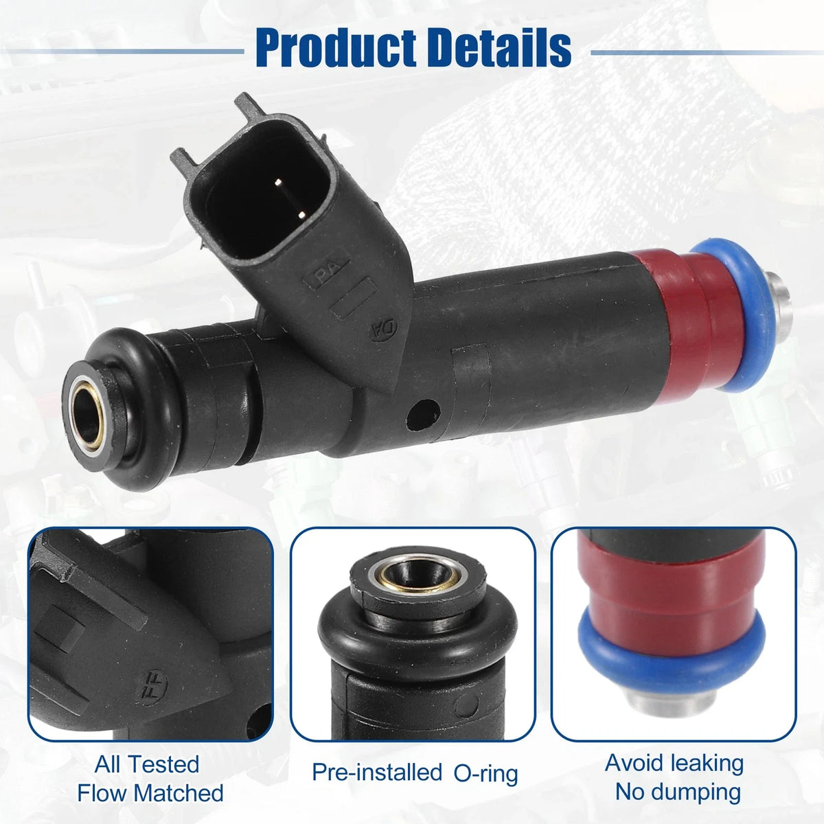 8 Pcs Fuel Injector Nozzle for Ford Explorer 4.6L V8 (2002–2004) No. 1L2Z-9F593-DA
