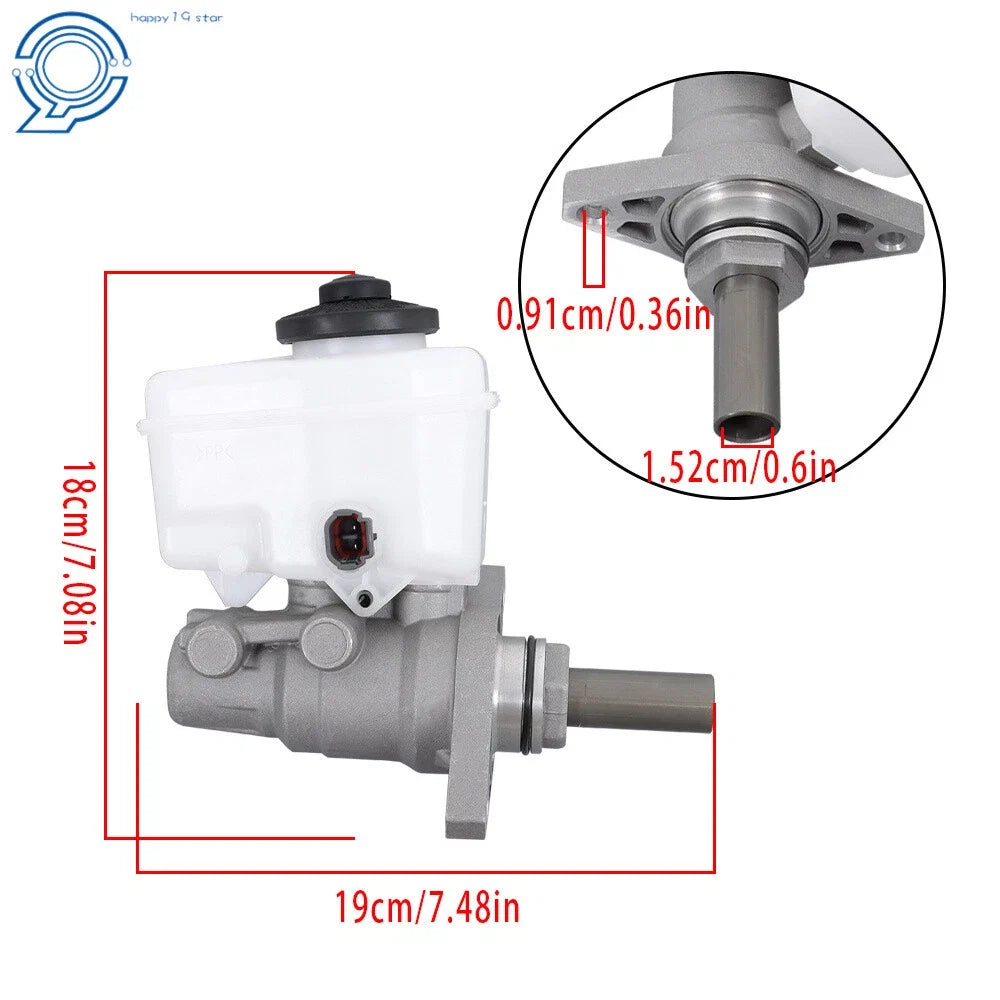 Brake Master Cylinder with Reservoir & Sensor for Toyota Tacoma (2005–2007)