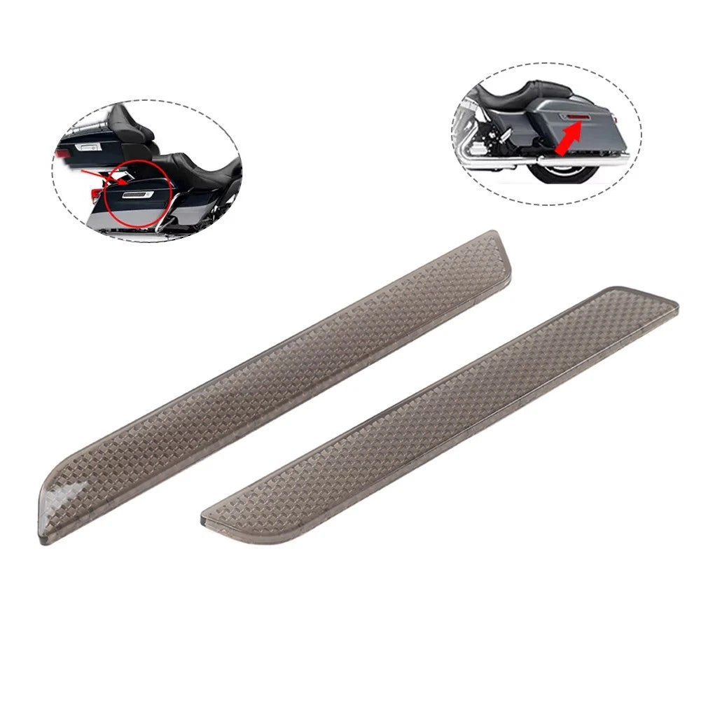 Pair Small Reflectors Saddle Bag Latch Cover for Harley Road Glide (2014–2023)