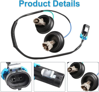 2X Knock Sensor with Wiring Harness Kit for Chevy Silverado 1500