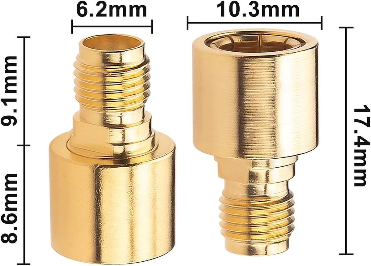 2X SMA Male to SMA Female RF Adapter Plug Jack for Testing