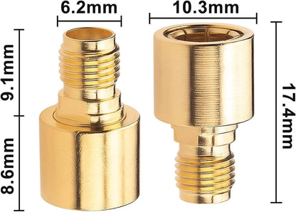 2X SMA Male to SMA Female RF Adapter Plug Jack for Testing