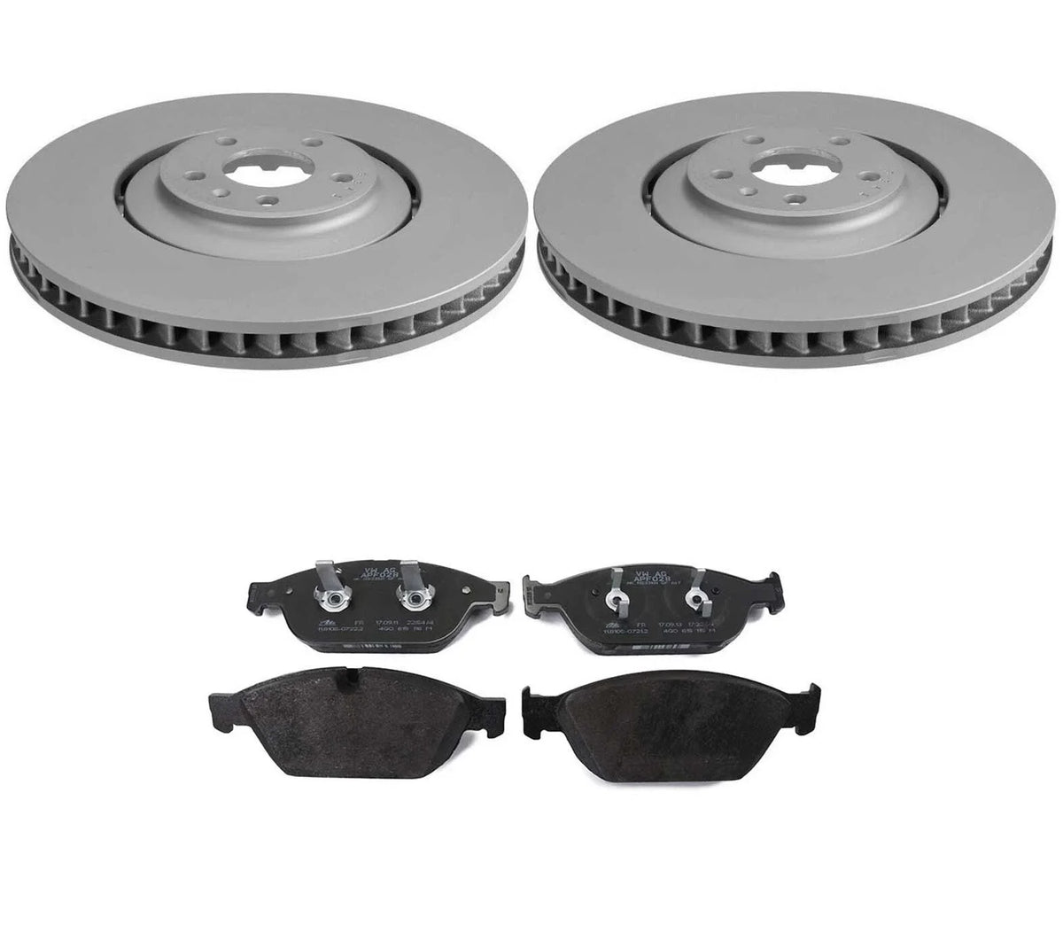 Front Brake Kit 320mm Disc Rotors & Pad Set for Audi A8 Quattro