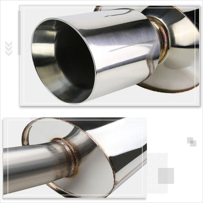 4" Rolled Oval Muffler Tip for Chevy Cobalt 2.2 (2005–2010)