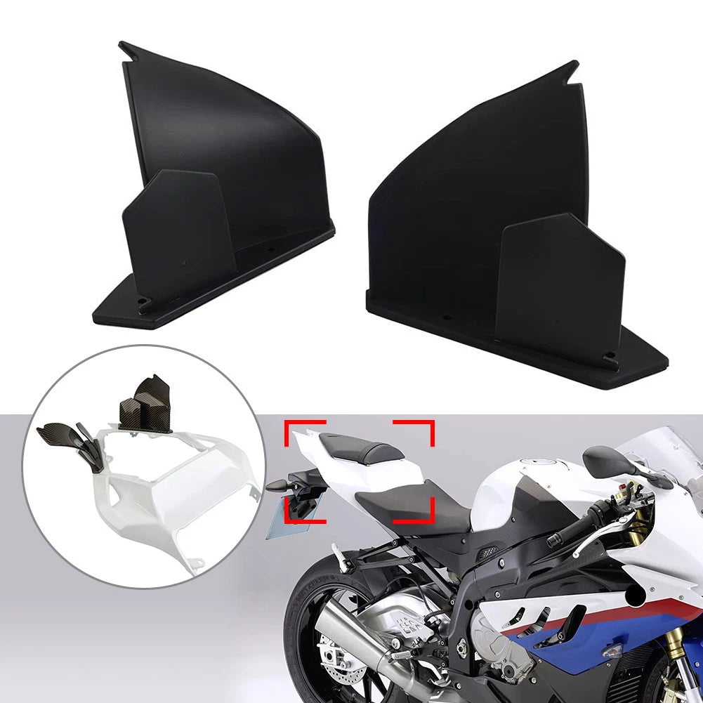 Matte Black Fixed Wing Spoiler Fairing Winglet Pair for BMW S1000RR (2009–2014)