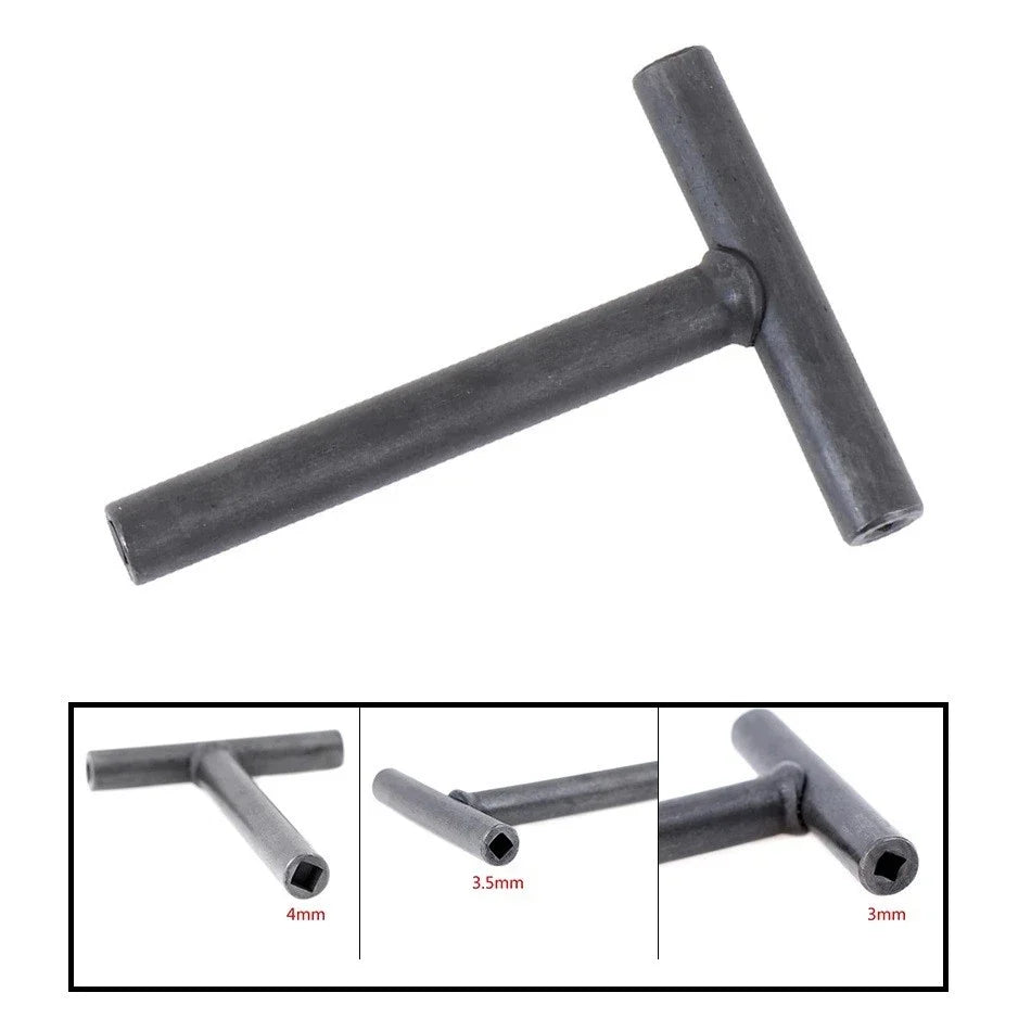 T Spanner Socket Wrench Set of 5 for Motorcycle Engine (3/3.5/4/9/10mm)