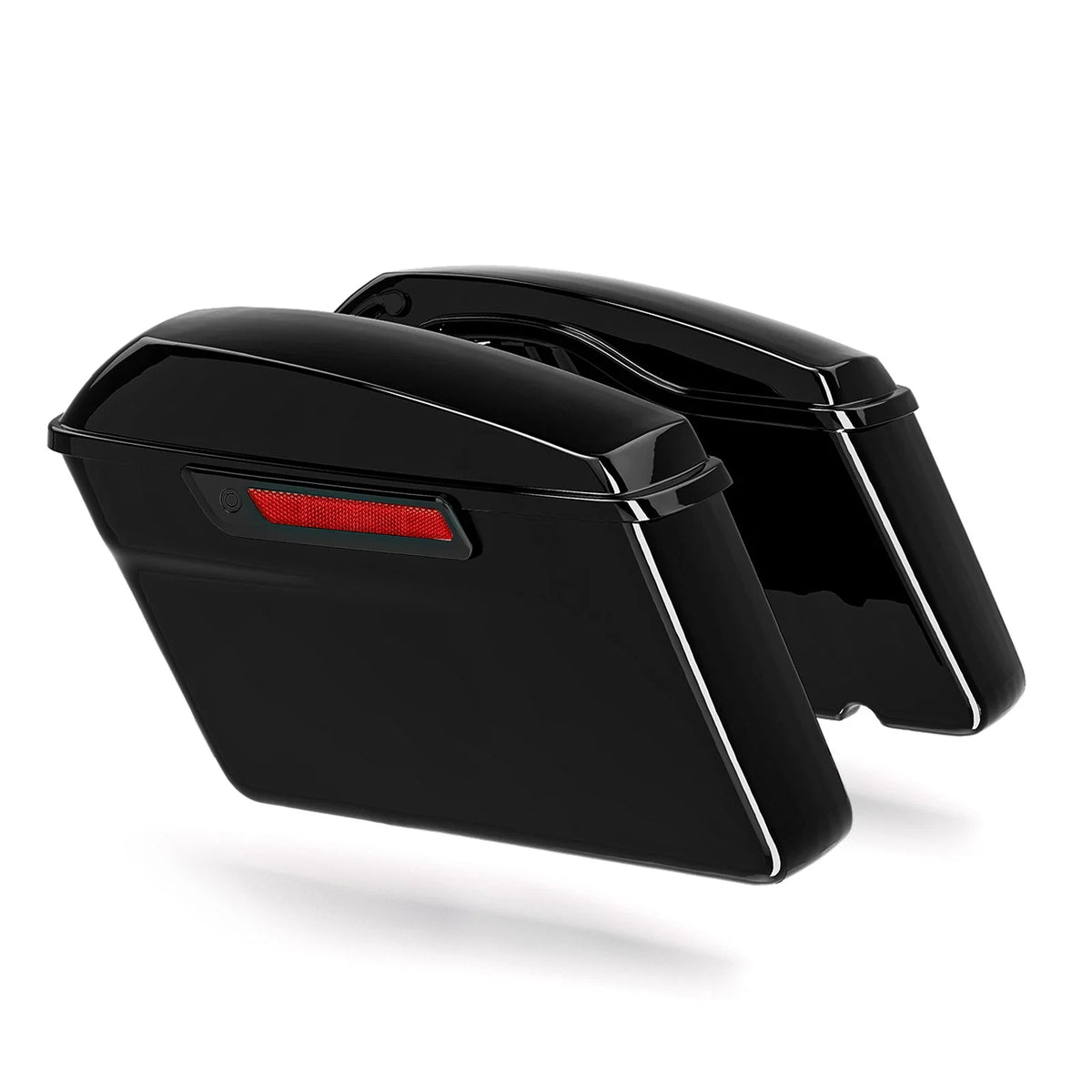 Black Hard Saddlebags for Harley Touring Electra Road Street Glide (2014–2024)