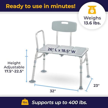 Tub Transfer Bench for Drive Medical Bathtub (2010–2023)