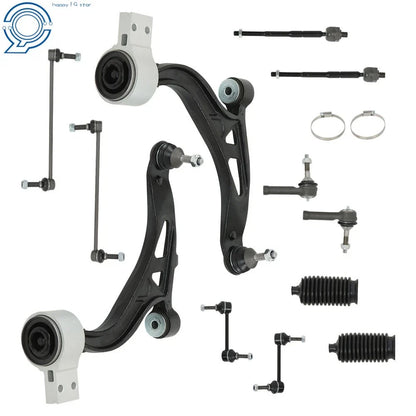 Set of 12 Front Lower Control Arm Ball Joint Tie Rod Ends for Ford Explorer (2011–2017)