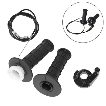 7/8" Twist Throttle Grip + Cable for Dirt Bike Quad ATV (50cc-125cc)