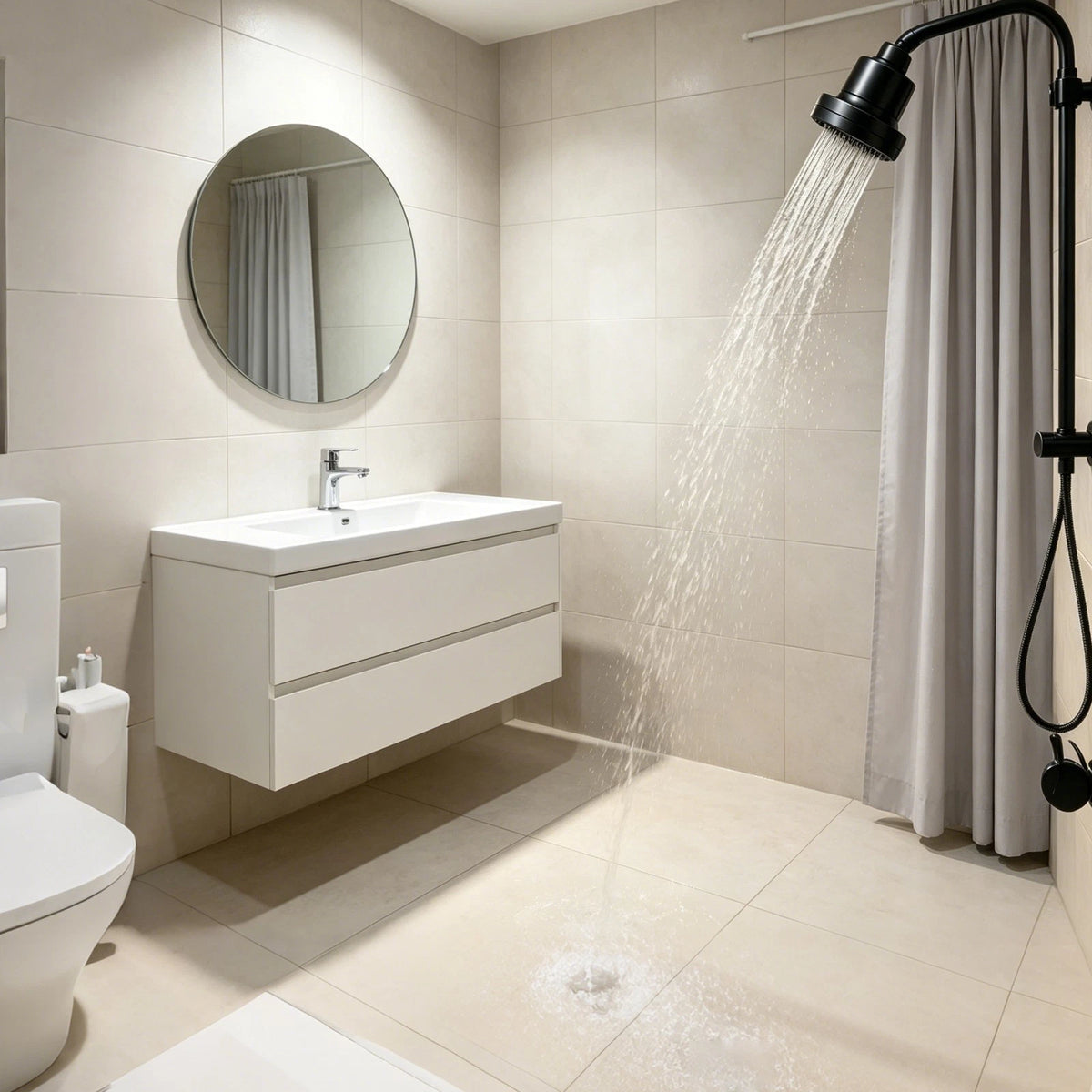 High-Pressure Filter Shower Head for Universal Fit