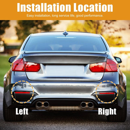 2X Rear Bumper Reflectors for BMW X3 (63147162217, 63147162218)