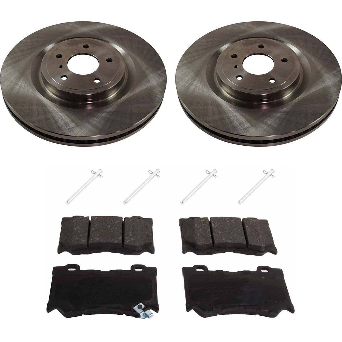 Front Brake Disc Rotors and Pads Kit for Infiniti Q50 Q60