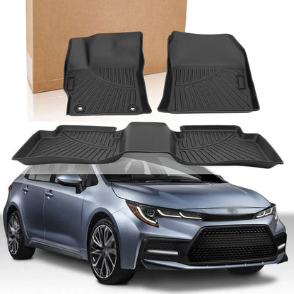 2 Row Liner Set for Toyota Corolla Sedan (2020–2025) Floor Mats Black