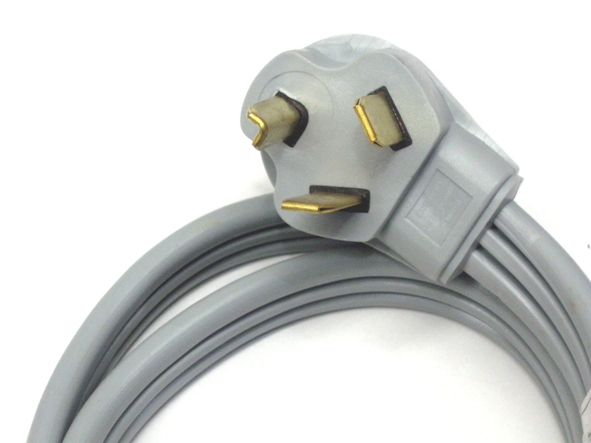 3 Prong Power Cord for Clothes Dryer (30 Amp, 10' Foot, 10/3 Gauge)