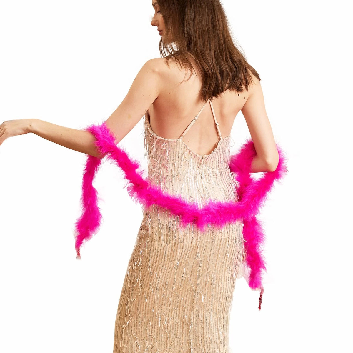 2 Yards Fluffy Marabou Feather Boa for DIY Craft Sewing Trim