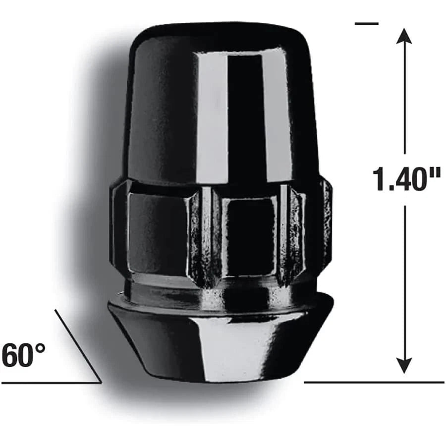 Gorilla Wheel Locks for Corvette C5, C6, C7 (1997–2019) - Gloss Black