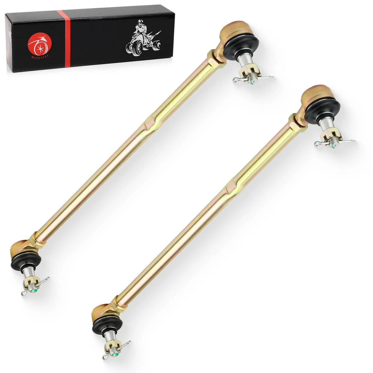 2X Tie Rod Ends Kit for Suzuki Eiger 400 (2003–2007) 51281-38F00, 51260-21G00, 51260-07G01, 51270-21G00