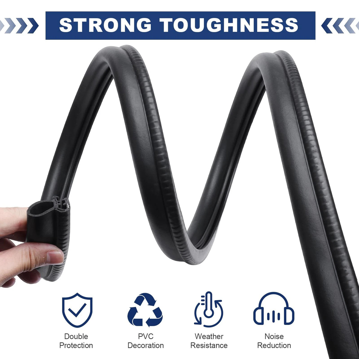 10Ft Rubber Door Weather Stripping Seal for Car