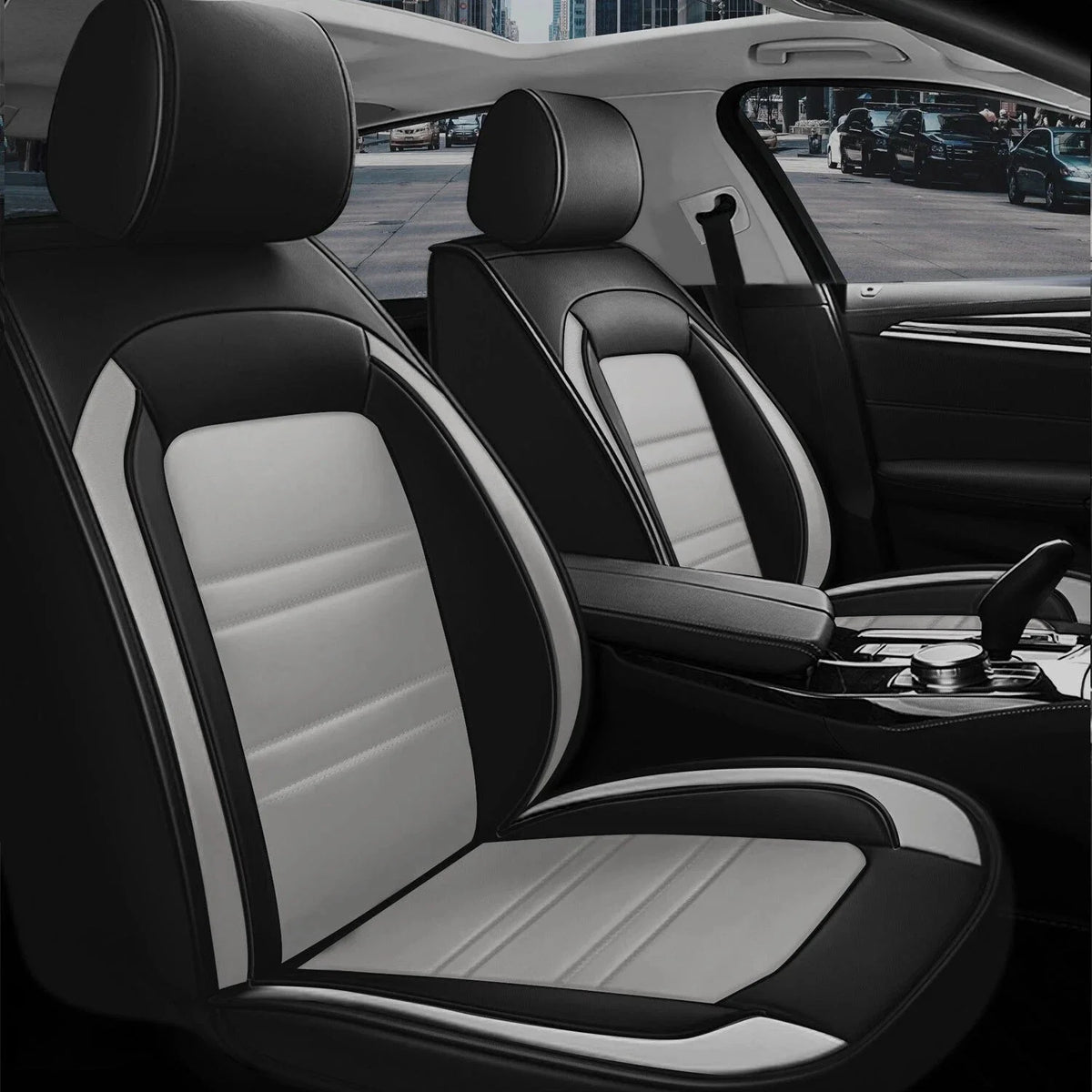 Set of 2 Leather Seat Covers for Toyota Tacoma (2013–2026) 5 Seats