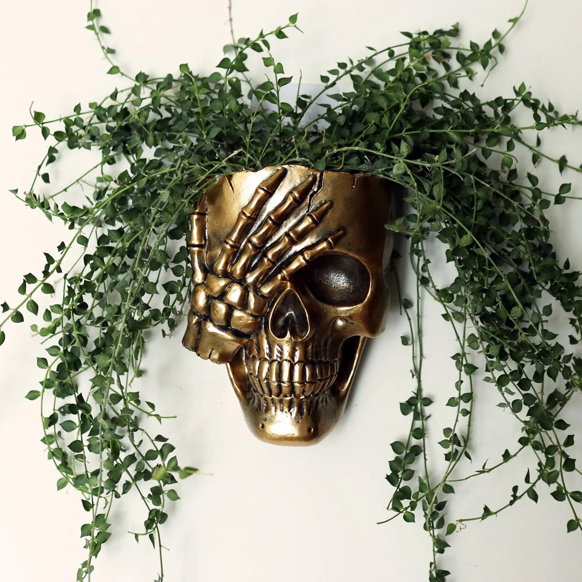 Skull Fence Planter for Outdoor Plants (Indoor/Outdoor)