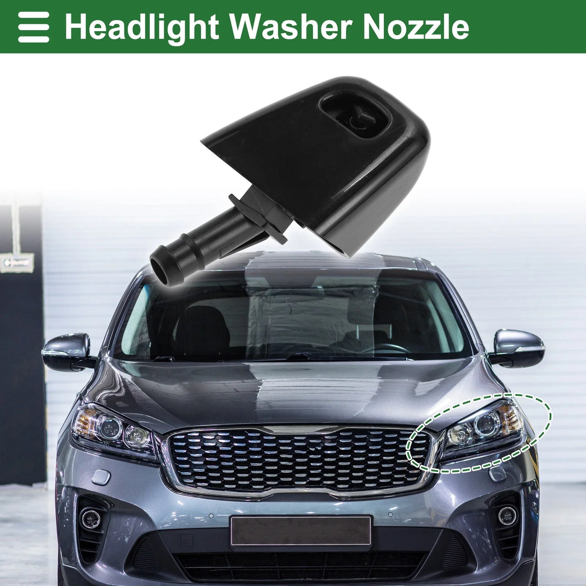 Front Driver Side Headlight Washer Nozzle for Nissan X-Trail T31 (2007–2014) No. 286421DL0A