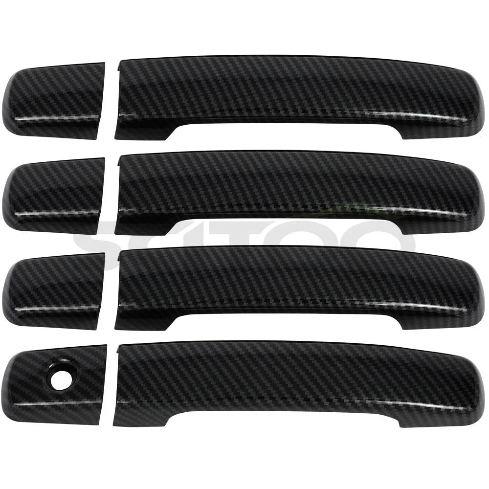 Set of 4 Door Handle Covers for Nissan Altima (2007–2013) Carbon Fiber