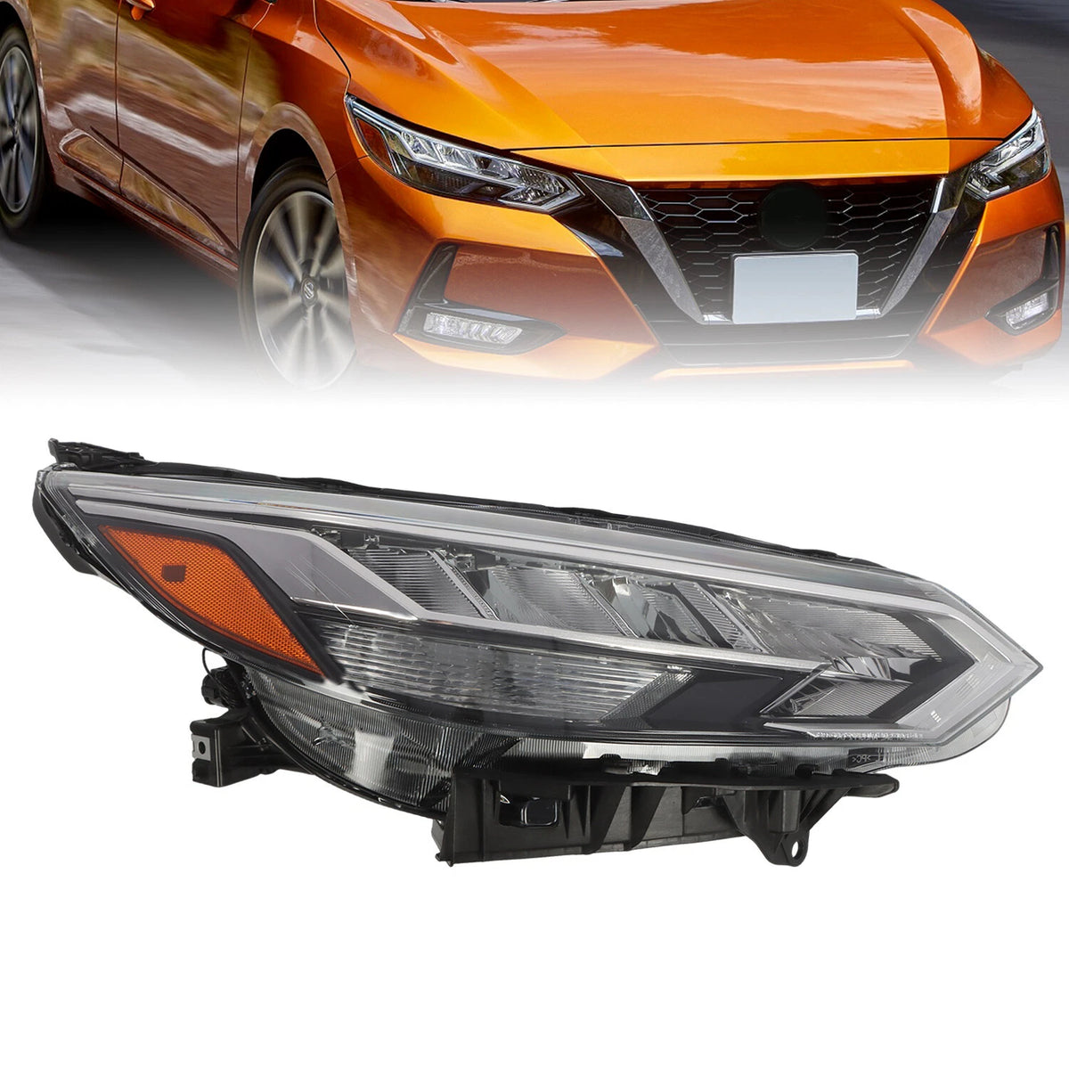 LED Headlight Assembly Right Passenger Side for Nissan Sentra (2020–2022) 201753100, 260106LB5A