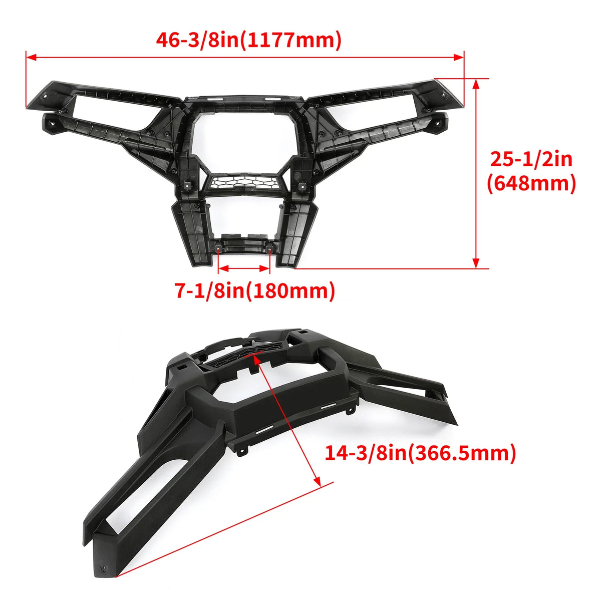 Front Brush Guard Bumper Fascia for Polaris RZR XP S4 900 XP 4 1000 (2014–2023)