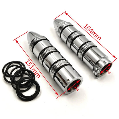 O Ring Chrome Hand Grip for Harley Dyna Low Rider / Honda Shadow 600 VLX (1991–2023)