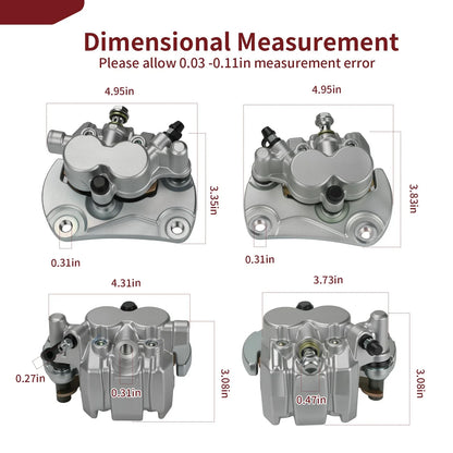 Front Brake Calipers Set for Can-Am Commander 1000R (2017–2018)