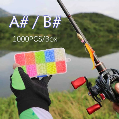 1000Pcs 5mm Round Float Glow Fishing Rig Beads Eggs